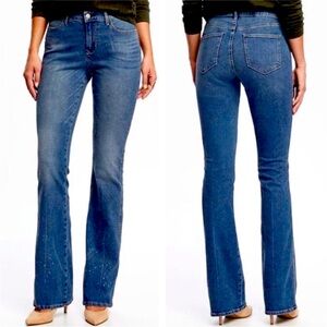 Old Navy Micro-Flare‎ Jeans Size 4 Medium Dark Wash
